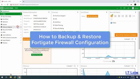 Fortigate Firewall Backup Restore Config GUI YouTube