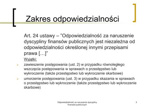 Ppt Odpowiedzialno Za Naruszenie Dyscypliny Finans W Publicznych