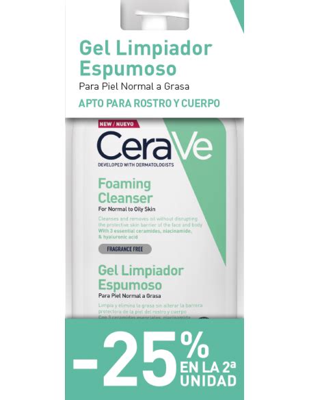 Cerave Duplo Gel Limpiador Espumoso X Ml