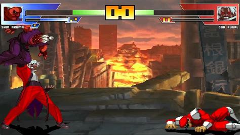 Mugen Shin Akuma Vs God Rugal Youtube