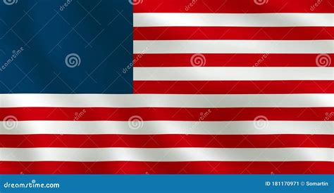 Usa Flag Without Stars Stock Illustration Illustration Of Black