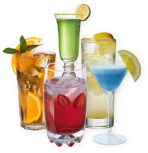 ☀️ Boissons Png Verres Cocktails Drinks Glasses Png