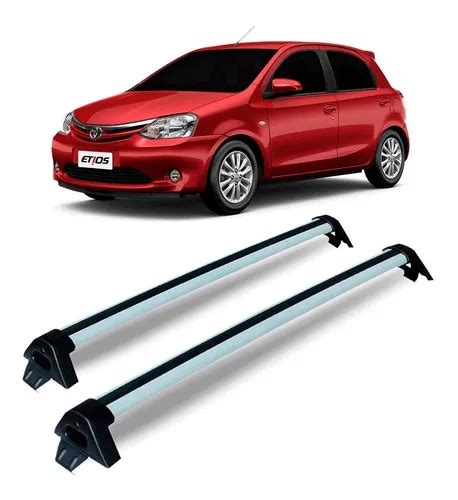 Rack Teto Toyota Etios Hatch Sedan Aluminio Prata Frete grátis