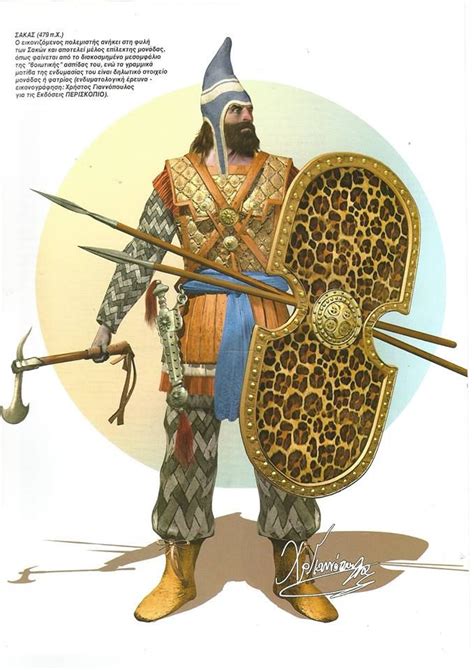 Saka Warrior Persian Warrior Warrior Ancient Warfare