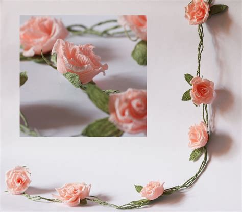 Flower Garland Diy Garland Wedding Decor Paper Flower Garlands Party