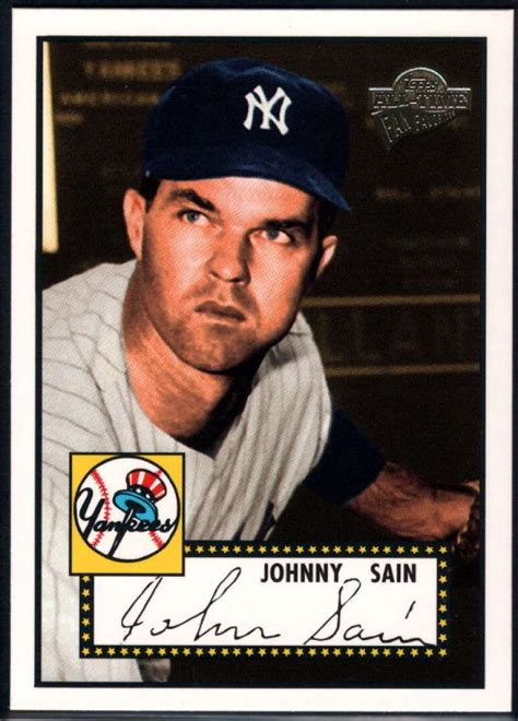 2003 Topps All Time Fan Favorites 81 Johnny Sain NM MT Yankees EBay