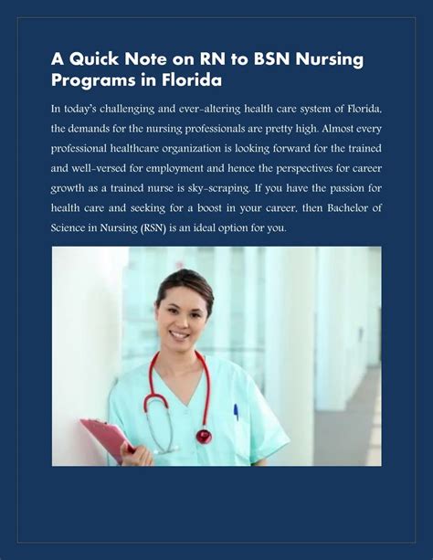 Ppt A Quick Note On Rn To Bsn Nursing Programs In Florida Azure