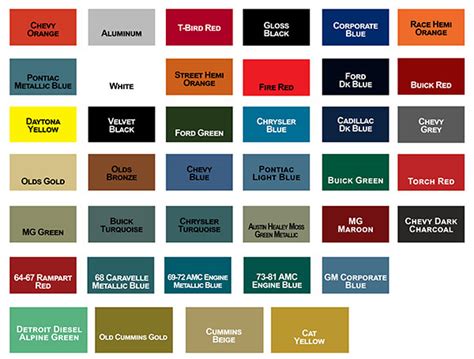 Cummins Engine Paint Colors Paint Color Ideas