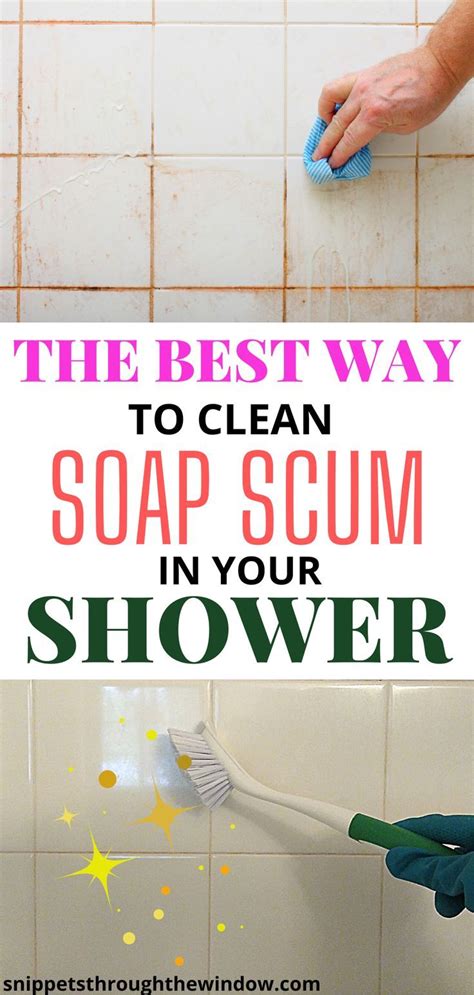 A Clever Way To Remove Soap Scum In The Shower Glass Door And Tiles