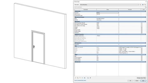 modelo 3d Puerta Familia completa de Revit paramétrica TurboSquid