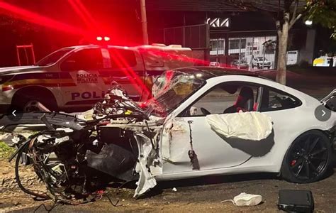 Motorista De Porsche Que Colidiu A Km H Foi Preso Por Embriaguez