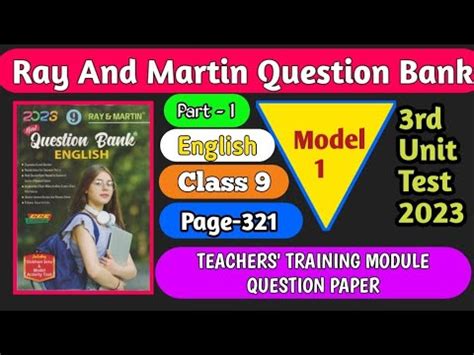 Ray And Martin Question Bank 2023 Class 9 English 3rd Summative