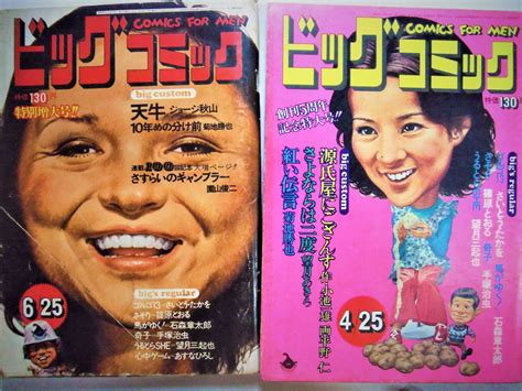 【やや傷や汚れあり】ビッグコミック48 4 25、6 25 2冊 ゴルゴ13、馬がゆく！手塚治虫 奇子、さそり、望月あきら菊池勝也、平野仁