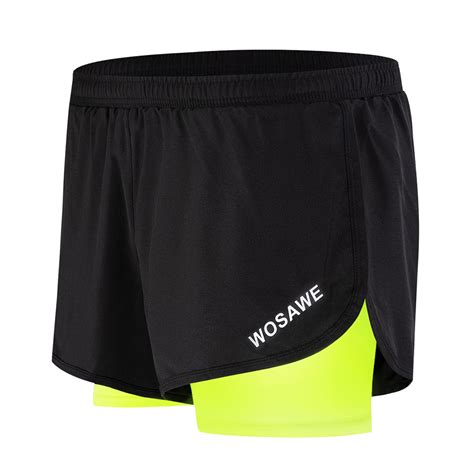 Musgneer Mens 2 In 1 Gym Workout Shorts Quick Dry Training Running