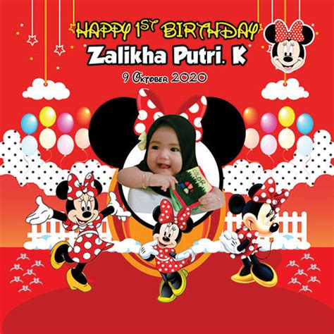 Banner Spanduk Mickey Minnie Mouse Uk X Meter Lazada Indonesia