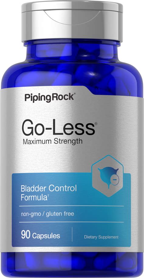 Go Less Bladder Control Maximum Strength 90 Capsules Pipingrock Health Products