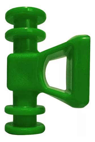 Suporte Roldana Isolador 4 Vias Ranhuras 100 Unid Verde