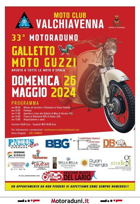 33 RADUNO GALLETTO MOTO GUZZI 2024 Motoraduno Chiavenna SO