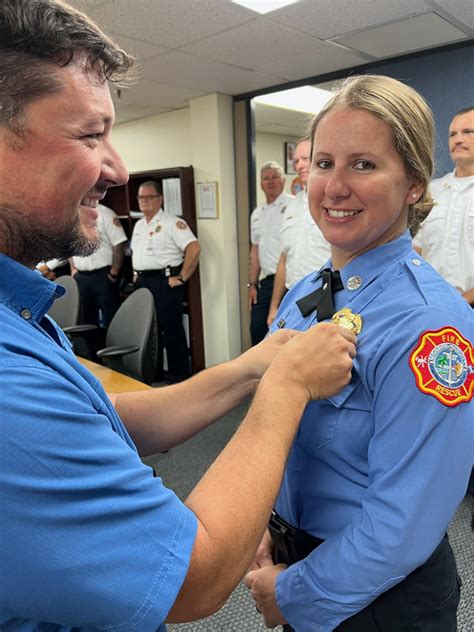 Monroe County Fire Rescue Congratulates Recent Staff Promotions