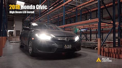 Install Change Upgrade Honda Civic Headlight Replacement High Beam