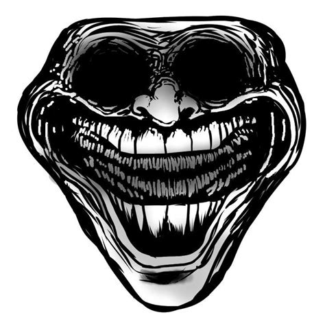 Pin By On Face Drawing Troll Face