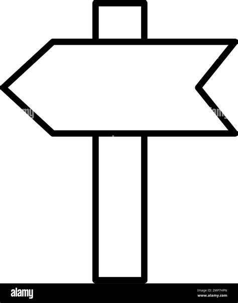 Panneau De Signalisation En Bois Banque Dimages Vectorielles Alamy