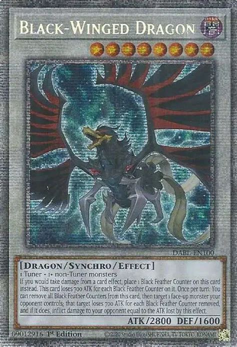 YuGiOh Darkwing Blast Single Card Starlight Rare Black Winged Dragon