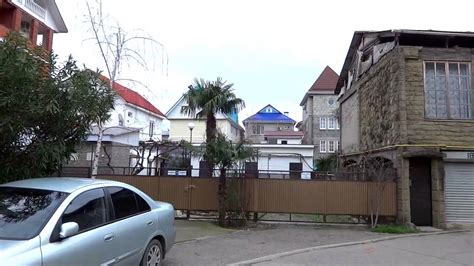 Лазаревское, улица Нахимова, дорога к морю. Февраль 2015 г. Lazarevskoe ...