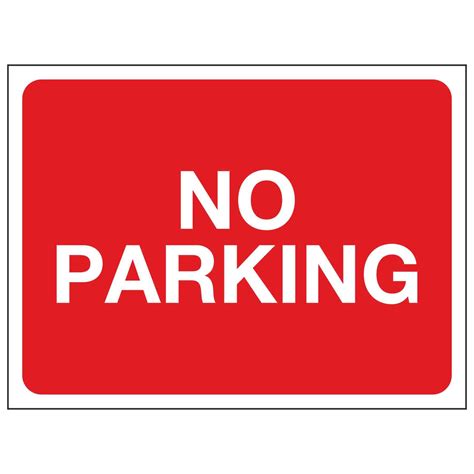 Printable No Parking Sign