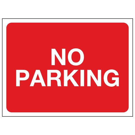 No Parking Sign Printable