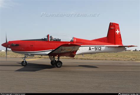 A 912 Swiss Air Force Pilatus PC 7 Photo By Roberto Cassar ID 1552170