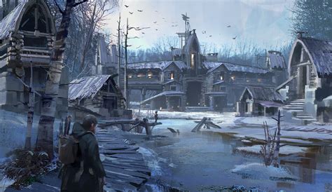 Artstation Snow Town