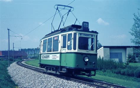 Straßenbahn Reutlingen Tw 51 ME 1928 auf Linie 4 in Orschel Hagen