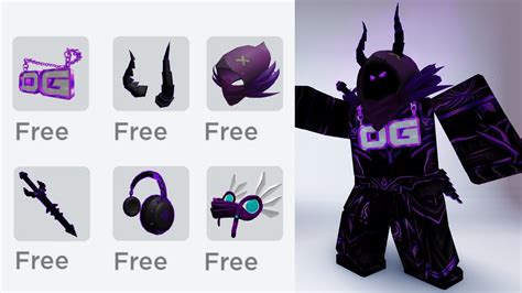 HURRY GET THESE NEW FREE PURPLE ITEMS IN ROBLOX NOW YouTube