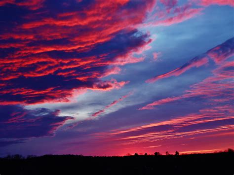 Wallpaper Landscape Sunset Clouds Sunrise Evening Horizon