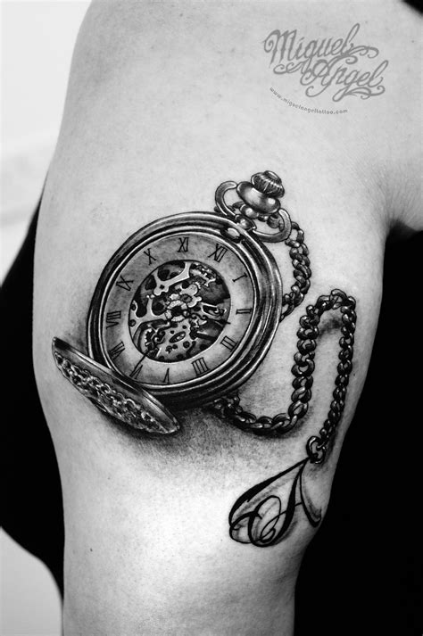 pocket watches tattoo 3