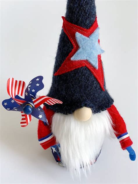 Diy Patriotic Gnomes Craft Be Brave And Bloom Gnomes Crafts Crafts