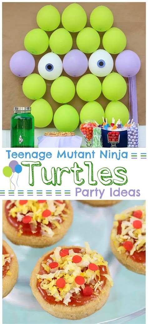 Ninja Turtle Pizza Party Invitations