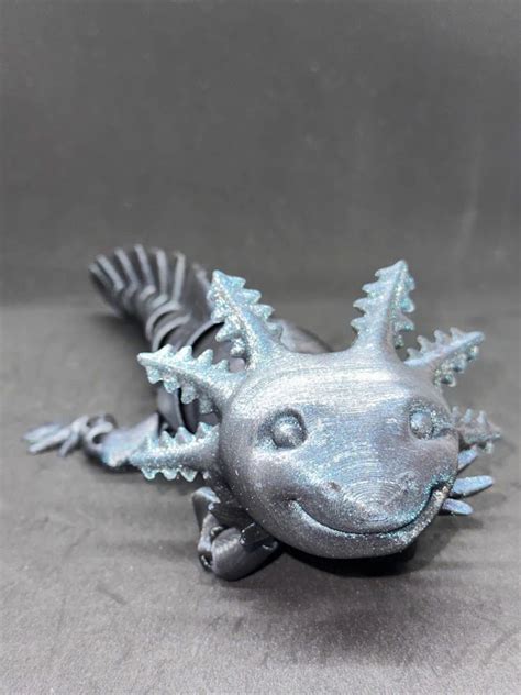 Smiling Axolotl Fidget Toy Made To Order Articulated Etsy Uk