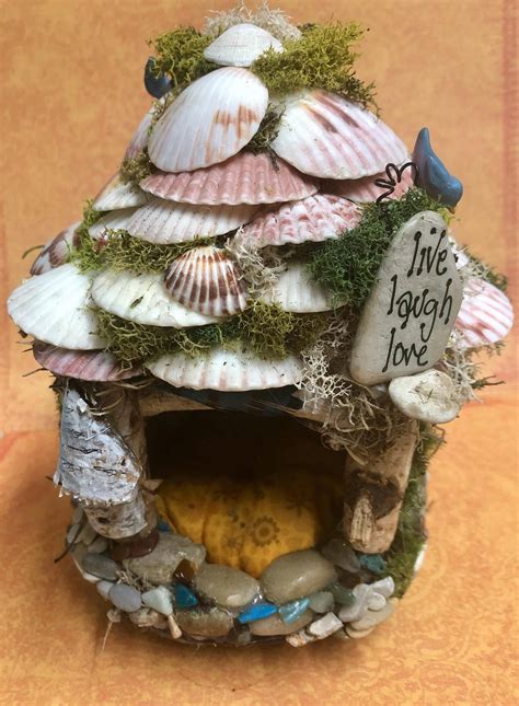 Fairy House Handmade One Of A Kind Etsy Uk Fairy Garden Crafts