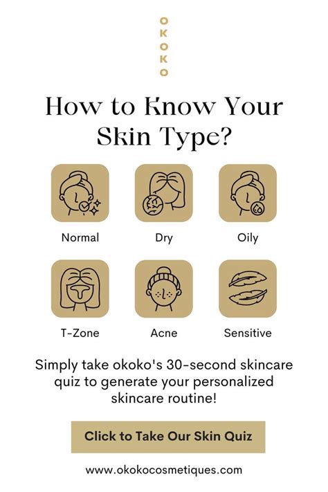 How To Know Your Skin Type Skin Types Skin Care Quiz Skin Type Test