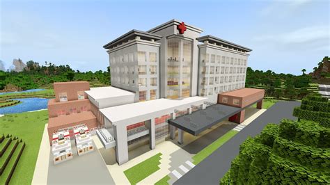 Minecraft Lets Build Hospital Tour Youtube