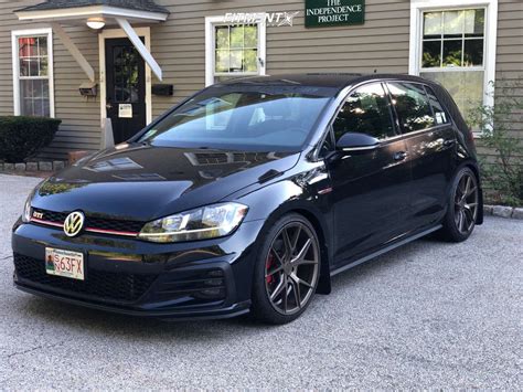 2018 Volkswagen Gti S With 19x8 5 Verde Axis And Firestone 235x35 On Lowering Springs 1330961