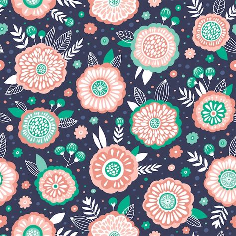 Premium Vector Seamless Vintage Floral Pattern