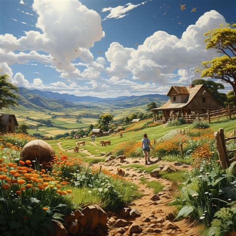 Premium Ai Image Farm Design