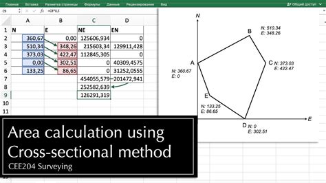 Area Calculation Using Cross Sectional Method YouTube