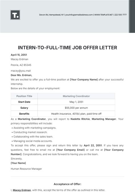 sle job offer letter  employer  employee sleeping infoupdateorg