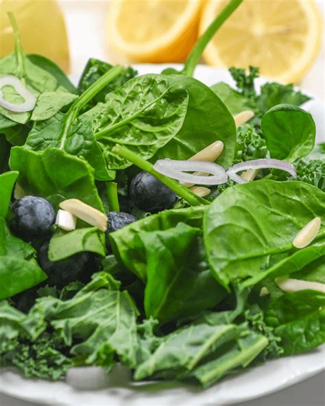 Kale And Spinach Salad With Citrus Vinaigrette It Is A Keeper