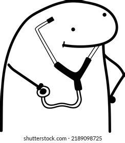 Meme Internet Flork Pack Doctor Medicine Injection Coffee Vector The