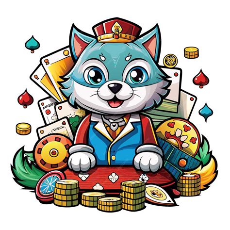 Premium Vector A Cartoon Drawing Of A Cat With A Bunch Of Money On It
